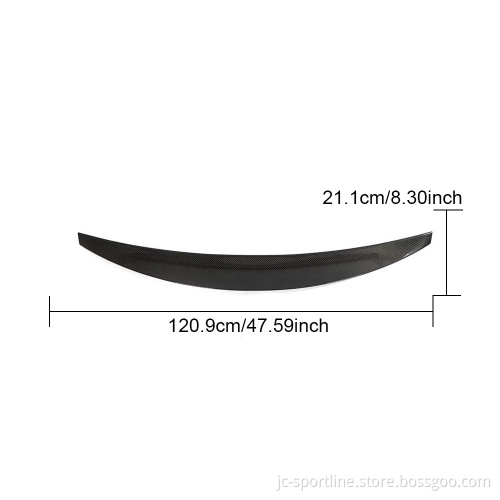 B9 S4 Carbon Rear Trunk Spoiler for Audi A4 B9 Quattro S Line S4 Sedan 2017-2023